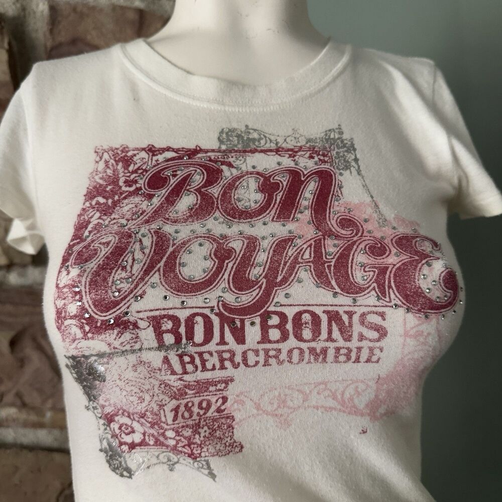 Abercrombie & fith Voyage bonbons preppy t shirt xs 2000’s orignal Y2K VGE